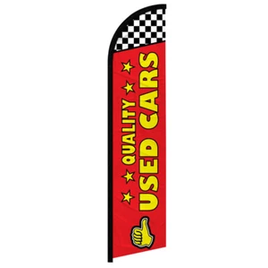 Quality Used Cars Full Curve Windless Swooper Flag Dealership RD - Picture 1 of 2