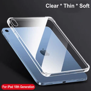 For iPad A16 Air13 Air11 2025 Shockproof Bumper Clear Case Cover with Pen Slot - Picture 1 of 17