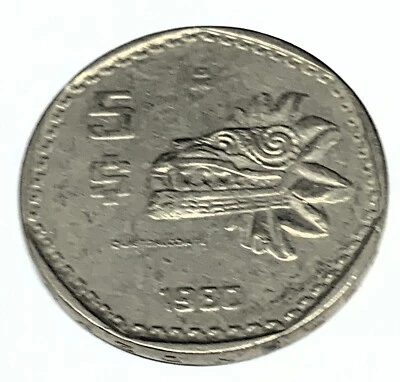 #C786 MONEDA DE MÉXICO, CINCO PESOS 1980 Foto 1 de 2