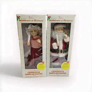 Telco The Original Motion-ettes Of Christmas Santa & Mrs. Claus Illuminated 16" - Picture 1 of 9