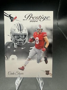 2024 Panini Prestige Cade Stover RC HOUSTON TEXANS ROOKIE CARD - Picture 1 of 2