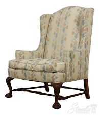 56290EC: Oversized Wide Seat Custom Made Ball & Claw Wing Chair