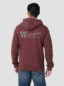 SUDADERA CON CAPUCHA PARA HOMBRE WRANGLER EN COLOR BORGOÑA BREZO - Imagen 1 de 2