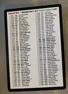 2000 MLB Showdown Pennant Run Checklist Part 1 #1207 - Picture 1 of 2