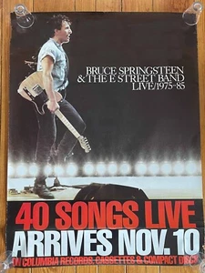 BRUCE SPRINGSTEEN - 40 Songs Live 1975 to 1985 - Huge promo POSTER 36x48" USA - Picture 1 of 5