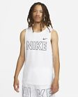 NIKE WHITE  Men's Sportswear Logo Graphic Tank Top SZ: 4XL 4X XXXXL NWT