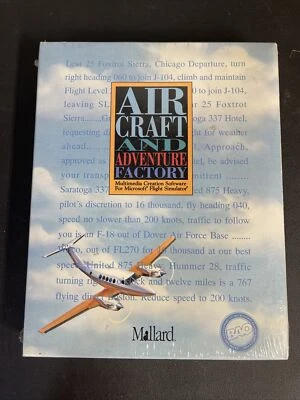 Mallard Aircraft And Adventure Factory NEW & SEALED! IBM PC 3.5” & 5.25” Disks - Image 1 of 4