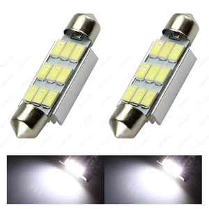 2 X Super Blanco 42mm 9SMD 5730 Festón Domo Mapa Luz LED 578 211-2 212-2 + HERRAMIENTA - Imagen 1 de 6