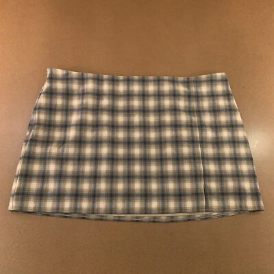 Minifalda lápiz Old Navy para mujer talla 4X marrón sombra a cuadros Heritage nueva Foto 1 de 4