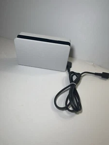 Nintendo Switch OLED Dock Only White HEG 007 With HDMI Cable  All Genuine - Picture 1 of 13