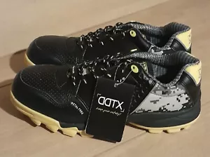 DDXT Steel Toe shoes Sz 8.5 Men Black And Yellow Work Shoes NIB - Picture 1 of 8