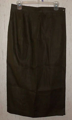 НОВЫЙ С ЯРЛЫКАМИ ЖЕНЩИН $98 JONES НЬЮ-ЙОРК ГРИБ КОРИЧНЕВЫЙ С ПОДКЛАДКОЙ ЛЬНЯНАЯ ЮБКА РАЗМЕР 12 - Изображение 1 из 3