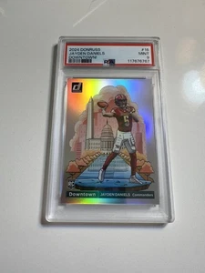 2024 Donruss Jayden Daniels Downtown! SSP RC Rookie #16 Commanders PSA 9 - Bild 1 von 2