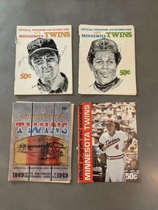 1970’s Minnesota Twins Autographed Yearbooks & Scorecards Vintage Ads Resellers - Picture 1 of 13