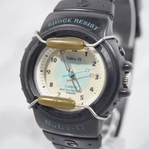 Casio Baby-G Bg-10 Analog Quartz Unisex Watch 42mm Dial Navy New Battery - Picture 1 of 15