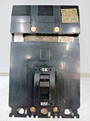 Disjuntor Square D 100 Amp I-Line 3 polos 480 VAC 14kA FA34100 - Imagem 1 de 4