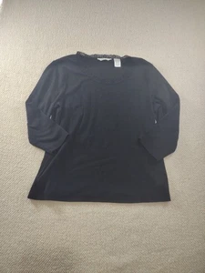 Top de colección Laura Ashley negro con ribete de encaje Whimsigoth Preppy femenino gótico grunge - Imagen 1 de 7