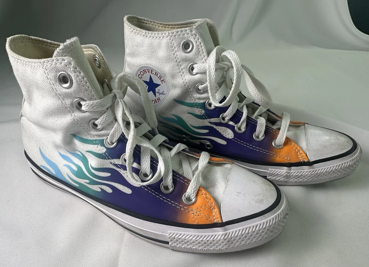 Converse Chuck Taylor All Star フレイムスニーカー CONVERSE (TD) Chuck Taylor All Star Archive Flames 766199F - Shiekh