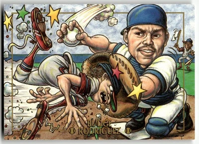 1995 Cardtoons Budge Rodriguez #59 Texas Rangers Ivan Rodriguez - Image 1 of 2