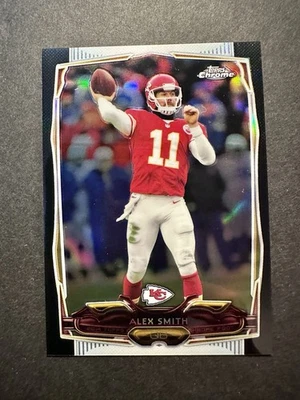 2014 Topps Chrome Black Refractor /299 Alex Smith #54 Kansas City Chiefs - Image 1 of 2