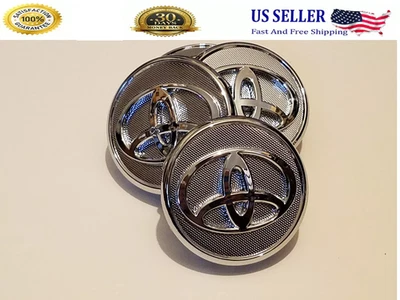 4 x Tapacubos centrales llantas toyota logo cromado 57mm prius, yaris, corolla Foto 1 de 4