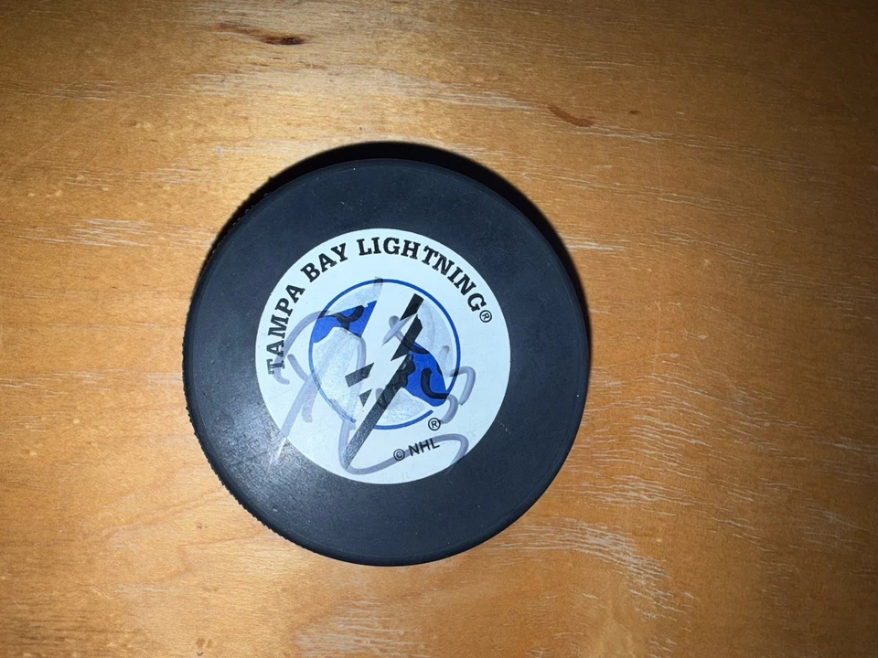 Darryl Sydor Tampa Bay Lightning Firmado Autografiado NHL Puck Foto 1 de 1