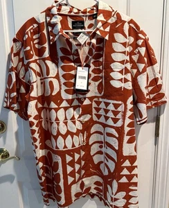Camisa Quicksilver Waterman Arrecife Estampado Agua Turtle Island XL Ajuste Cómodo Cali OG - Imagen 1 de 9