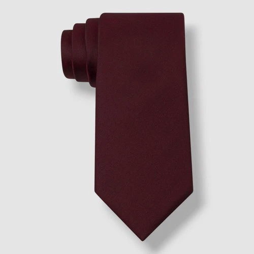 Corbata Kenneth Cole Reaction para hombre roja lisa delgada -OS Foto 1 de 1