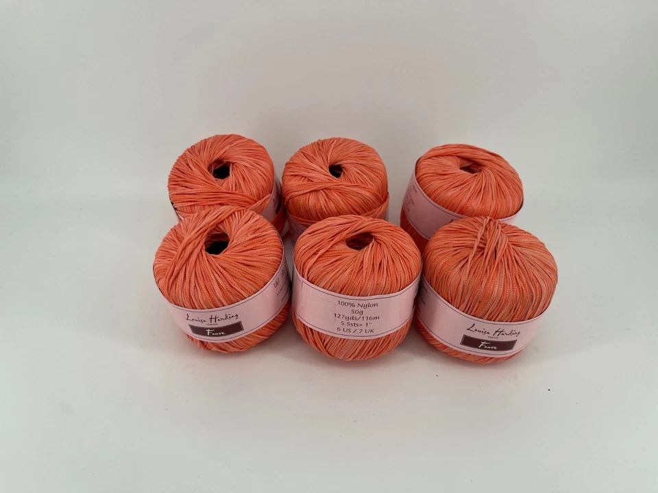 Louisa Harding Fauve DK Yarn Lot of 6 | Faux suede ribbon tape - Image 1 of 4