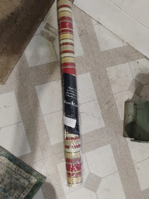 Vintage Wallpaper Ralph Lauren Double Roll RARE Calder Preppy Stripe NOS LWP828 - Image 1 of 4