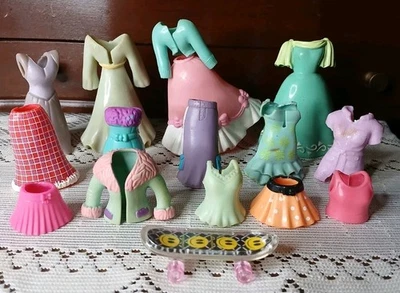 14 Lot Of Assorted Rubber Fashion Polly Pocket Clothing For 3-in Doll - Image 1 of 4