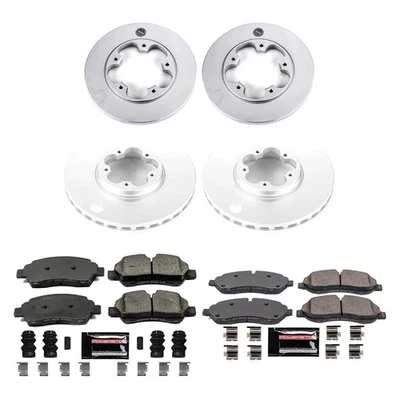 For Ford Transit-250 15-19 Z23 Evolution Geomet Plain Front & Rear Brake Kit Foto 1 de 4