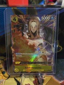 One Piece Basil Hawkins OP10-109 Parallel PRB02 English Holo Foil NM Alt Art - Picture 1 of 2
