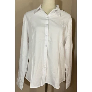 WBQ NWT Women's Formal Work Wear White Simple Shirt - Picture 1 of 11