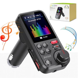 FM Transmitter Bluetooth5.0 KFZ Dual USB Auto Ladegerät für Handy Radio Adapter - Bild 1 von 17