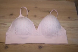 2 PCS Wonder Nation Wirefree T-Shirt Bra Girls White /Pink Full Coverage 36 - Picture 1 of 6
