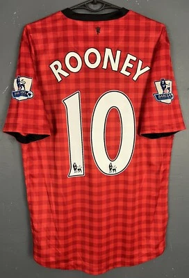 CAMISETA DE FUTBOL HOMBRE FC MANCHESTER UNITED 2012/2013 ROONEY 10 TALLA M Foto 1 de 4