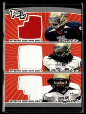 2008 Topps Rookie Progression Game Worn Jerseys Triple Silver Bruce Davis/Philip