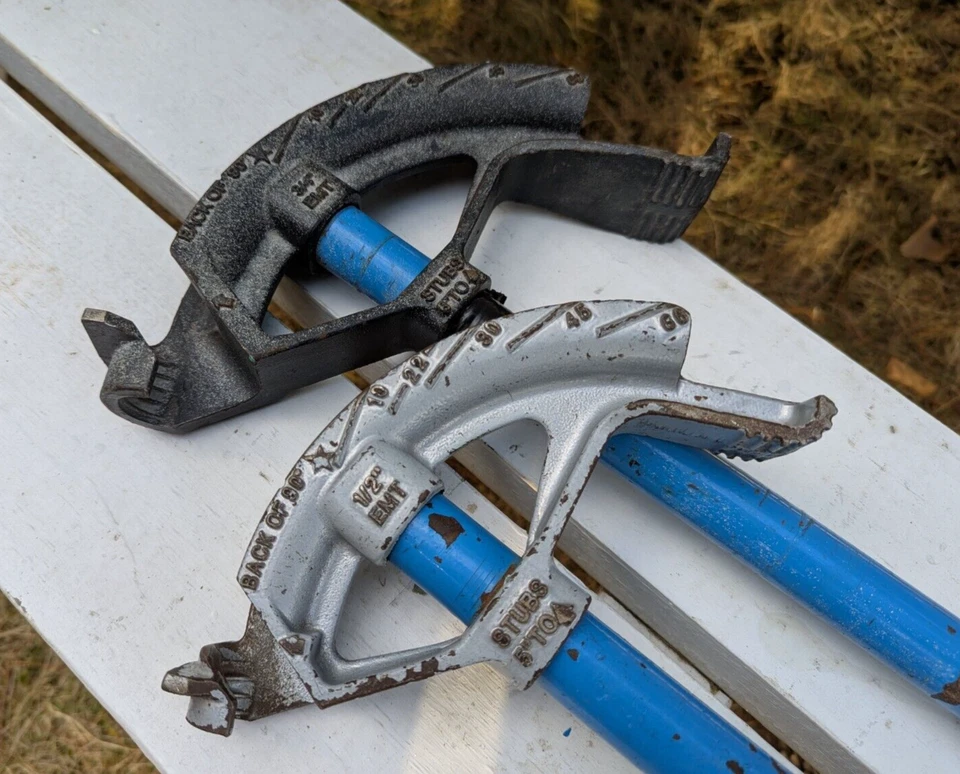 Идеальная пара трубогибов 74-001 и 74-002 с ручками 3/4 дюйма и 1/2 дюйма бесплатная доставка! - Изображение 1 из 4