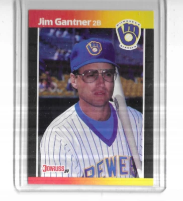 1989 Donruss #264 Jim Gantner Milwaukee Brewers - Image 1 of 2