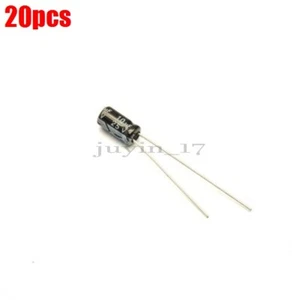 20Pcs Aluminium Electrolytic Capacitor 25V 10Uf 4*7MM Radial Lead Cylindrical qt - Picture 1 of 2