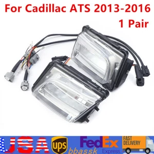 1 Pair For Cadillac ATS 2013 - 2016 Daytime Running Lamps Bumper LED Fog Lights - Bild 1 von 15