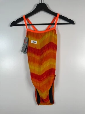С ЯРЛЫКАМИ Speedo женщин галстук краситель цельный бак боди купальник Pro LT оранжевый размер 6/32 - Изображение 1 из 4