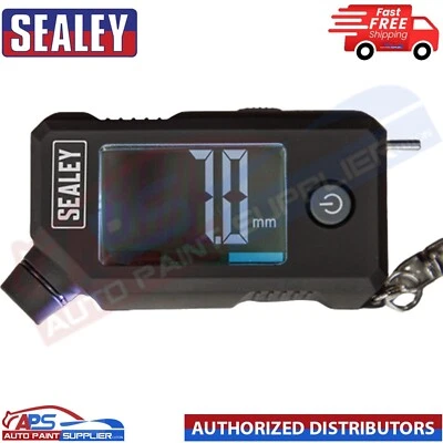 Sealey Digital Tyre Pressure & Tread Depth Gauge with LED Display - TSTPG12 - Image 1 of 3