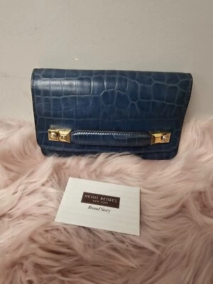 Bolso sin asas/bross de cuero Henri Bendel raro Foto 1 de 4