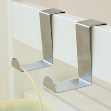 Stainless Steel Over The Cabinet Door Hook Kitchen Single Towel Hangers Holder