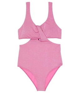 O'NEILL Girls Sequoia Loop Swim Complete, Color Azalea, Size 5 - Picture 1 of 2