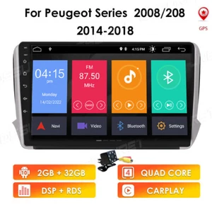 Radio Coche 10.1" DSP Android GPS Navi WIFI Peugeot 2008/208 2013-2018 +Cámara - Imagen 1 de 19