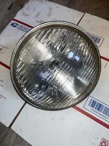 VINTAGE 1970'S-1980'S STANLEY MOTORCYCLE HEADLIGHT GLASS USED - Picture 1 of 2