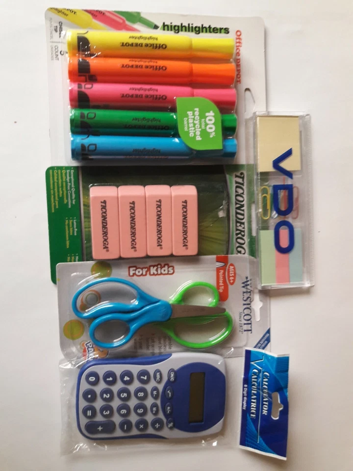 Paquete de 5 artículos esenciales de suministros escolares Foto 1 de 1